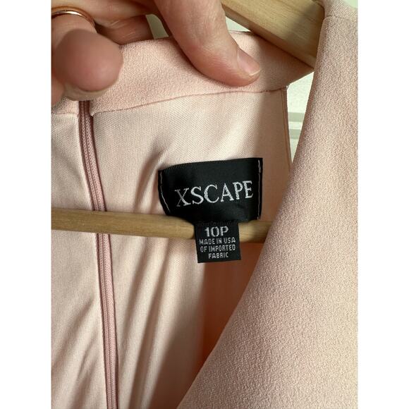 XSCAPE Illusion Stripe Mermaid Gown - Picture 13 of 16